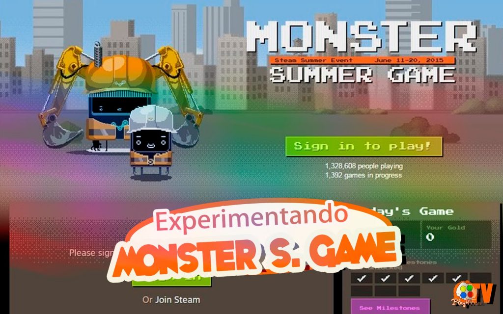 Experimentando Monster Game – Steam Summer Sale