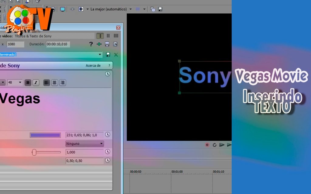 Vegas Pro 13 – Inserindo Texto