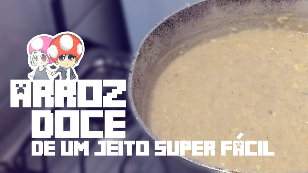 Arroz doce CREMOSO com paçoca e leite em pó