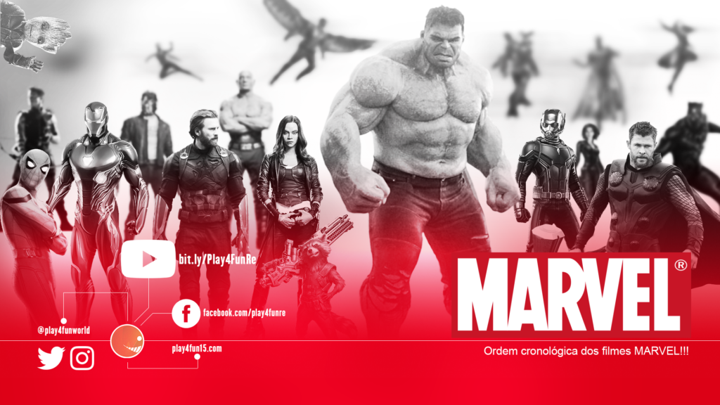 Ordem cronológica dos filmes MARVEL