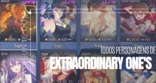 Todos os personagens de Extraordinary One’s #ANDROID