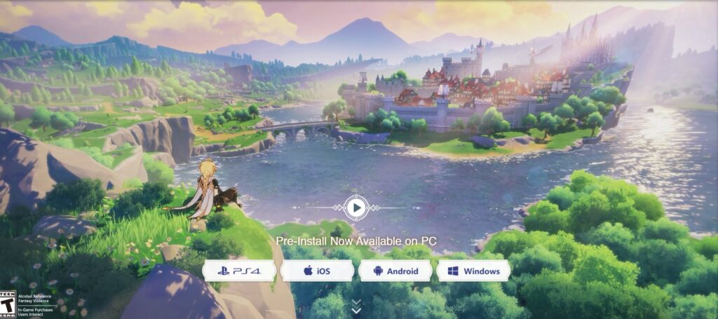 GENSHIN IMPACT: Pré instalação já esta disponível para PC e Android