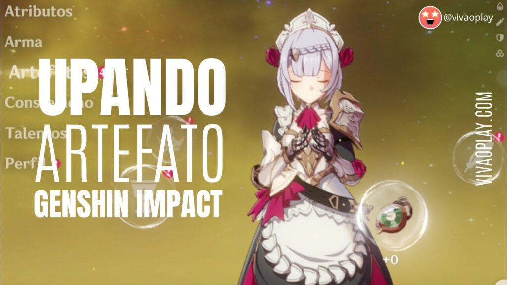 Como fazer upgrade de artefato no  #GenshinImpact