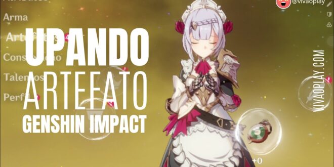 Como fazer upgrade de artefato no  #GenshinImpact