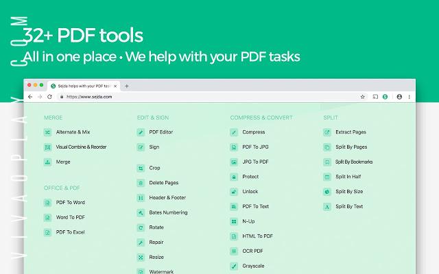 Edite seus arquivos PDF gratuitamente online com o SEJDA