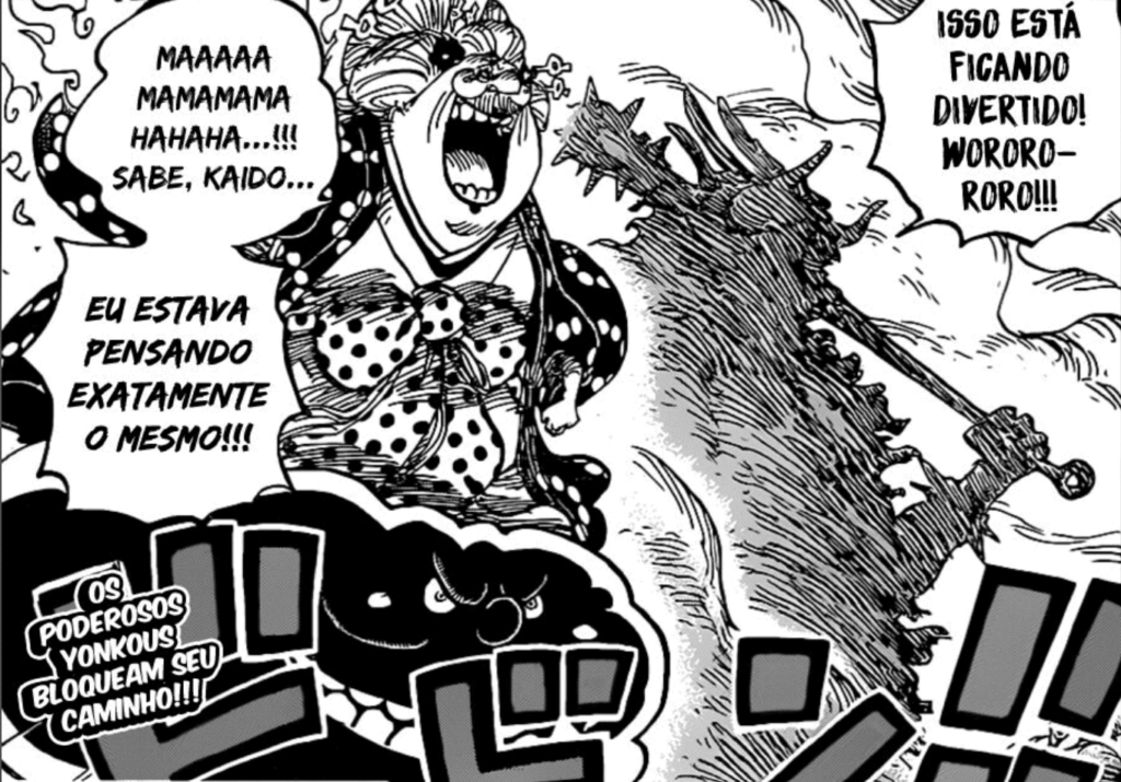 A forma hibrida de Kiadou surge #OnePiece1003