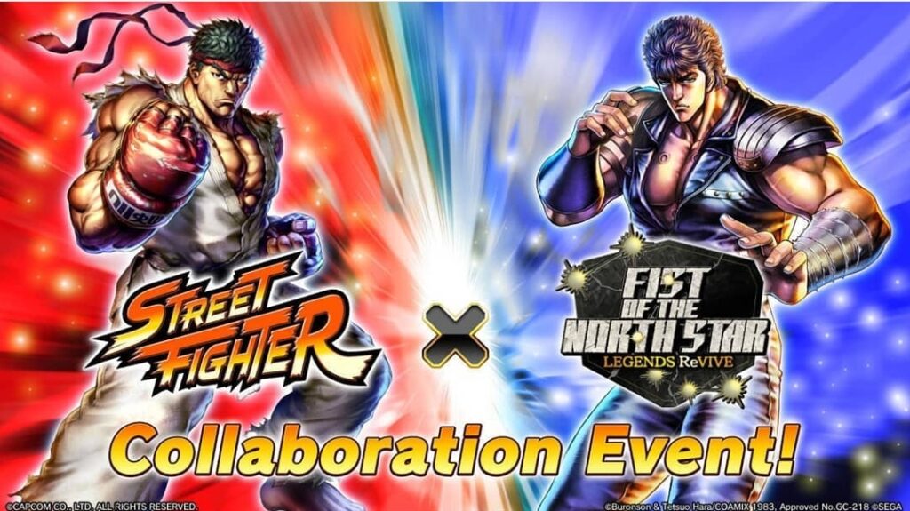 Anunciado crossover de STREET FIGHTER com HOKUTO NO KEN