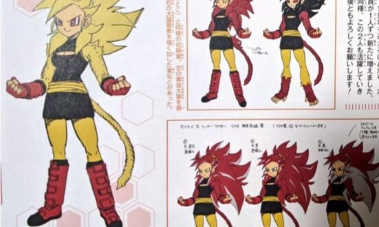 Novas artes conceituais para o Super Sayajin 4 de Note