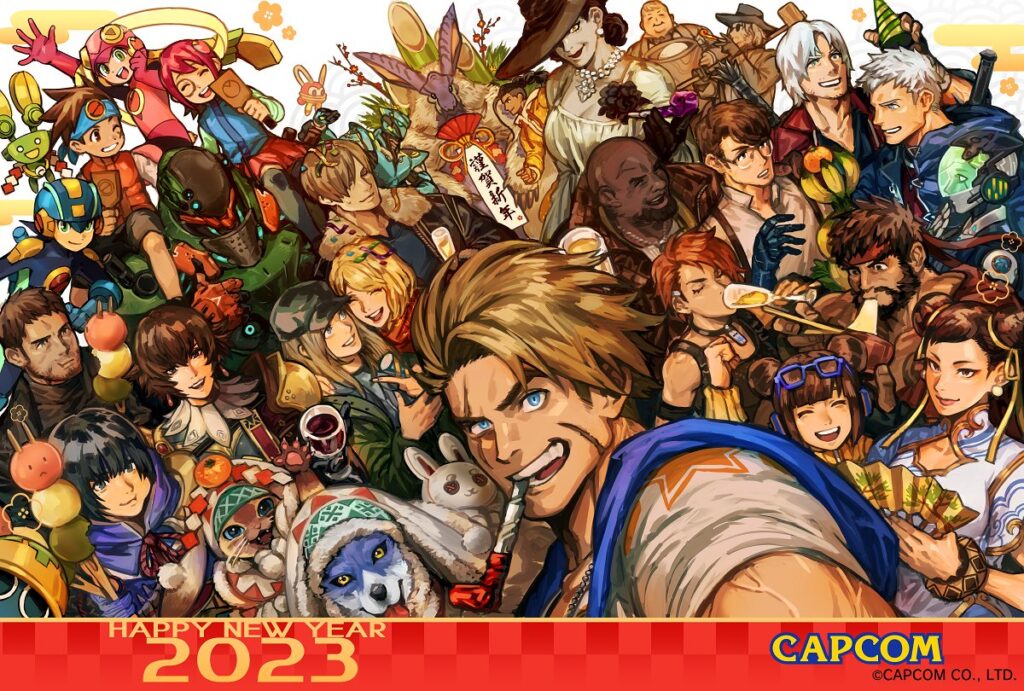 CAPCOM lança arte para comemorar 40 anos da empresa