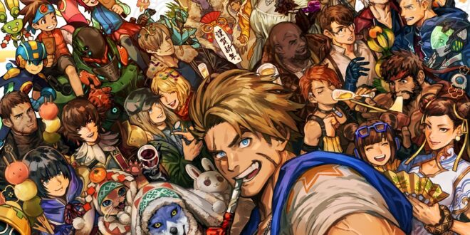 CAPCOM lança arte para comemorar 40 anos da empresa