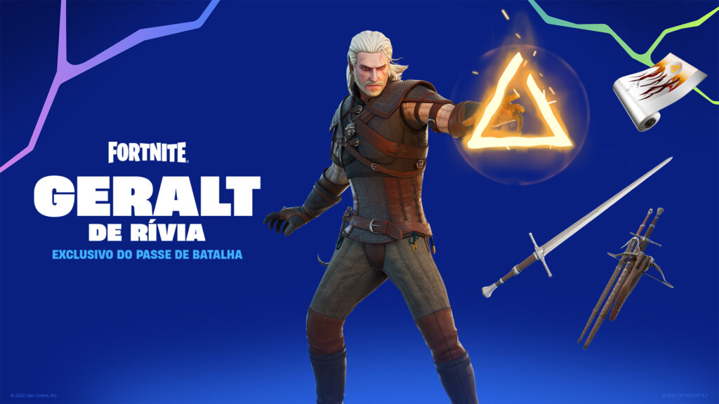 Geralt de Rívia chega dia 28 de fevereiro ao FORTNITE