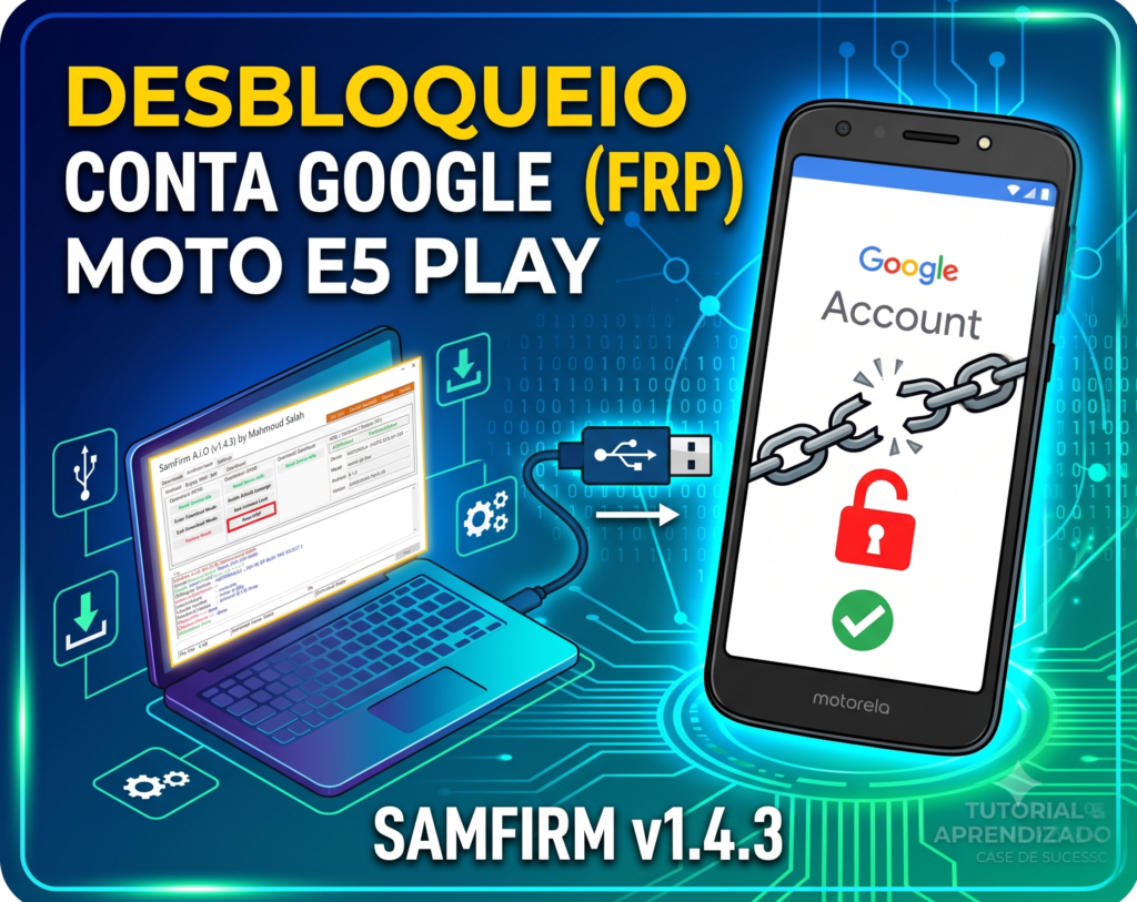 Tutorial: Desbloqueio de Conta Google (FRP) no Moto E5 Play via SamFirm A.i.O Tutorial: Desbloqueio de Conta Google (FRP) no Moto E5 Play via SamFirm A.i.O