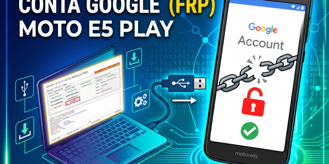 Tutorial: Desbloqueio de Conta Google (FRP) no Moto E5 Play via SamFirm A.i.O